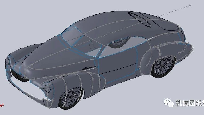 【汽车轿车】霍顿Holden Efijy概念跑车车壳模型3D图纸 SolidWorks设计 