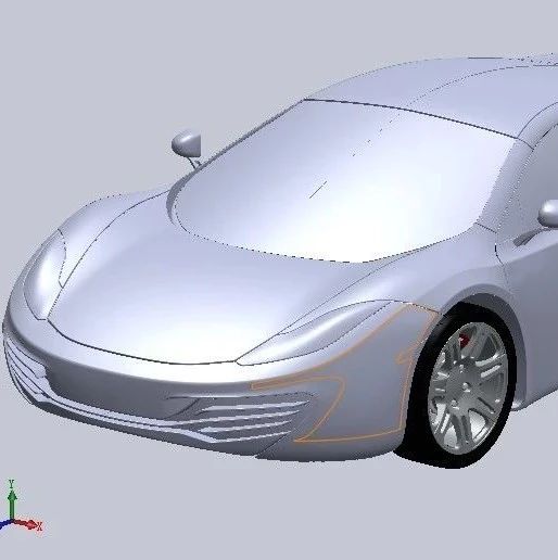 【汽车轿车】迈凯伦McLaren MP4-12C超级跑车3D图纸 SolidWorks设计 