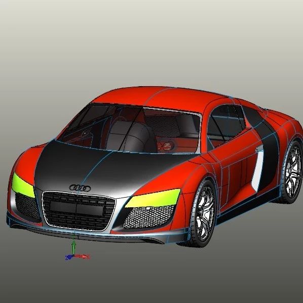 【汽车轿车】R8模型外壳3D图纸 SolidWorks2014设计 汽车外观建模