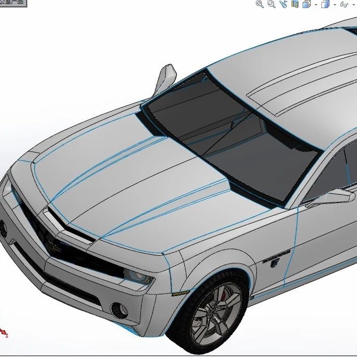【汽车轿车】ss汽车外壳3D图纸 Solidworks设计 附STER格式 数模