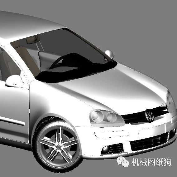 【汽车轿车】大众Golf 5模型3D图纸 3ds Max设计 max格式 汽车三维建模