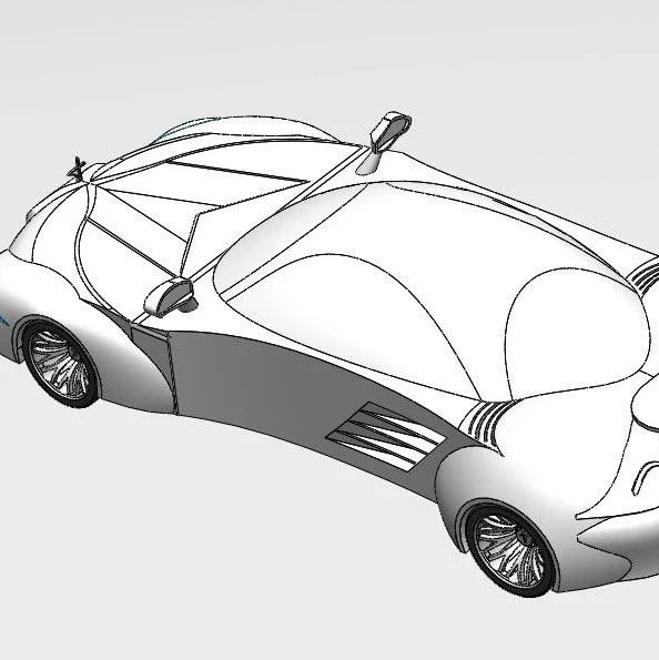【汽车轿车】捷豹F-TYPE跑车模型3D图纸 Solidworks2014设计 汽车三维建模