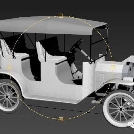 【汽车轿车】古董级老式福特轿车3D图纸 3ds格式