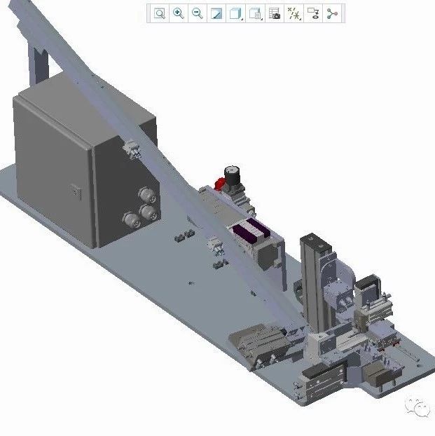 【非标数模】螺母的自动送料机构3D模型图纸 ProE Creo设计