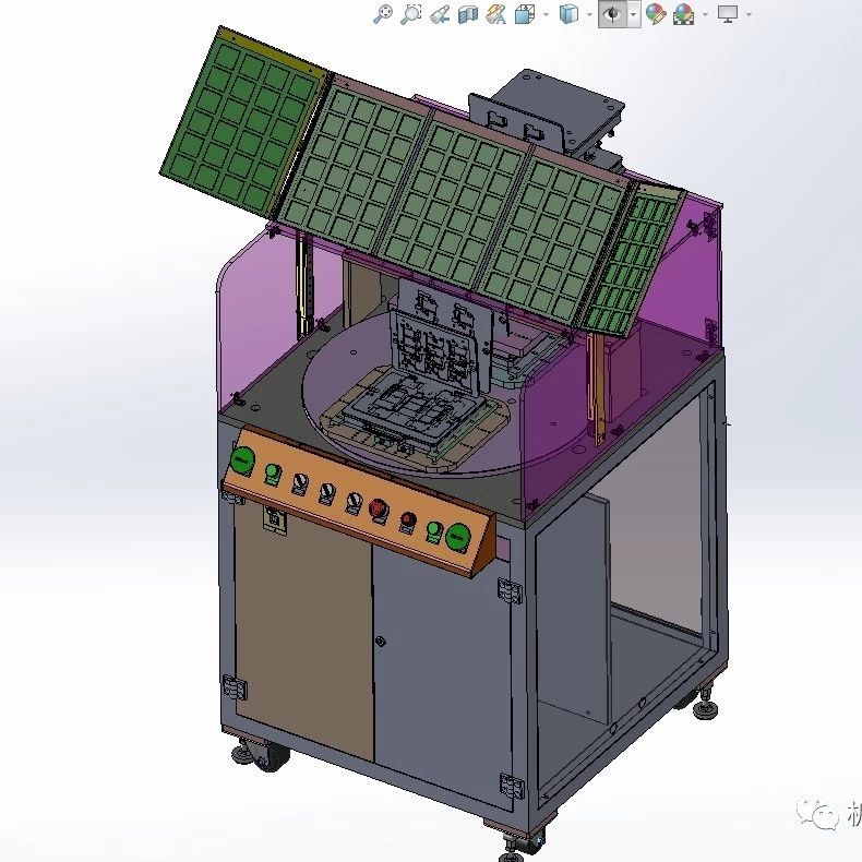 【非标数模】平板电脑贴合机3D数模图纸 Solidwokrs设计 附STP