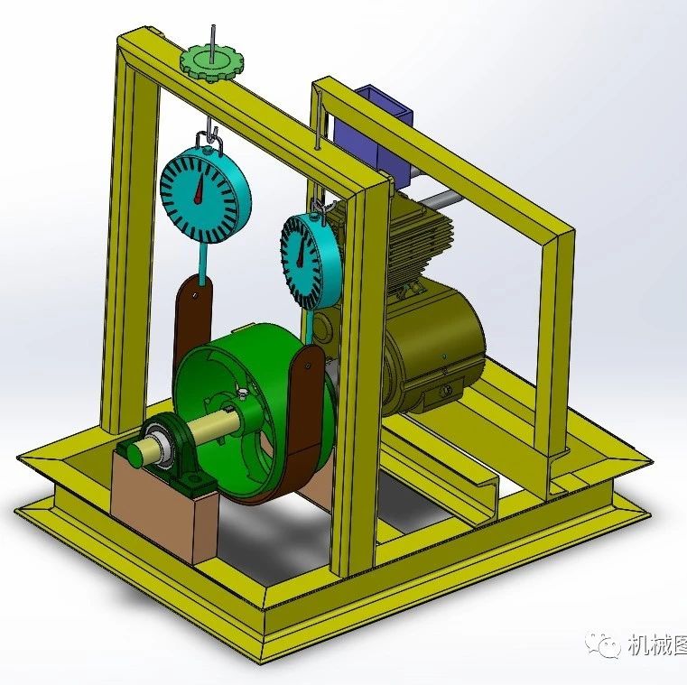 【工程机械】乙炔气发电机组试验台3D模型图纸 Solidworks设计