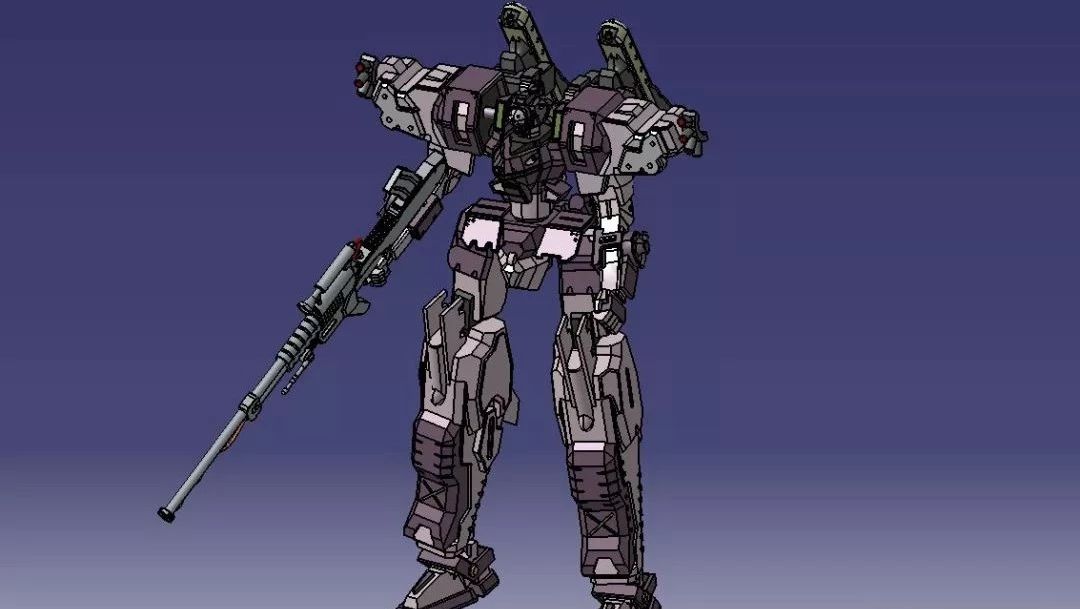 【机器人】kyokko kai机器人战士造型3D数模图纸 STP格式
