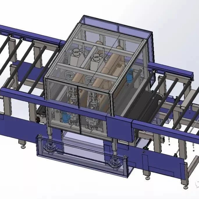 【非标数模】非标自动化钣金打磨机、钣金研磨机3D模型图纸 Solidworks设计