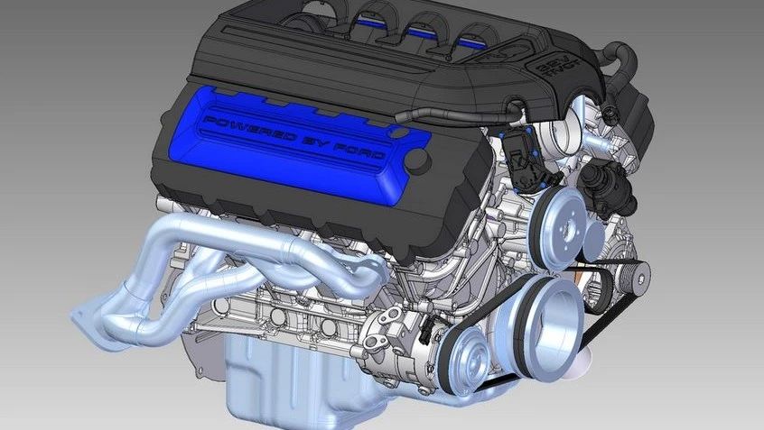 【发动机电机】福特FORD 5.0升 Coyote V8发动机图纸 Solid Edge设计 