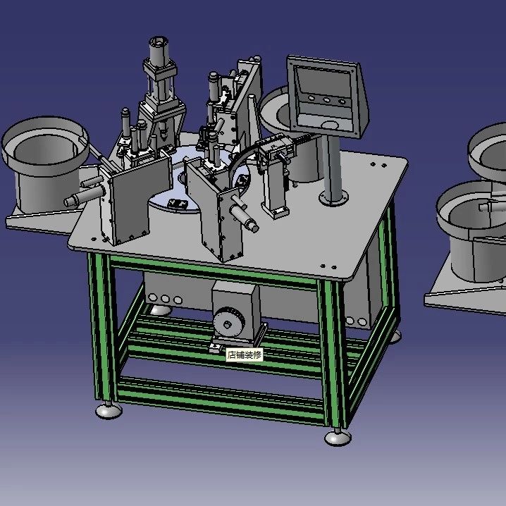 【非标数模】双工位自动化铆接机3D模型图纸 STEP格式