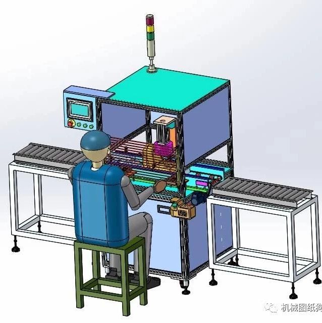 【非标数模】咖啡机底座锁螺丝机3D模型图纸 STP格式
