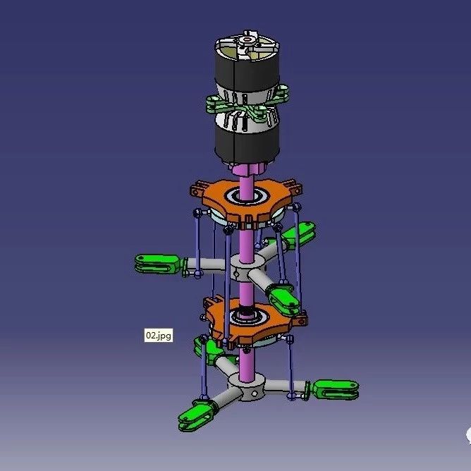 【工程机械】共轴回转机构3D模型图纸 STEP格式