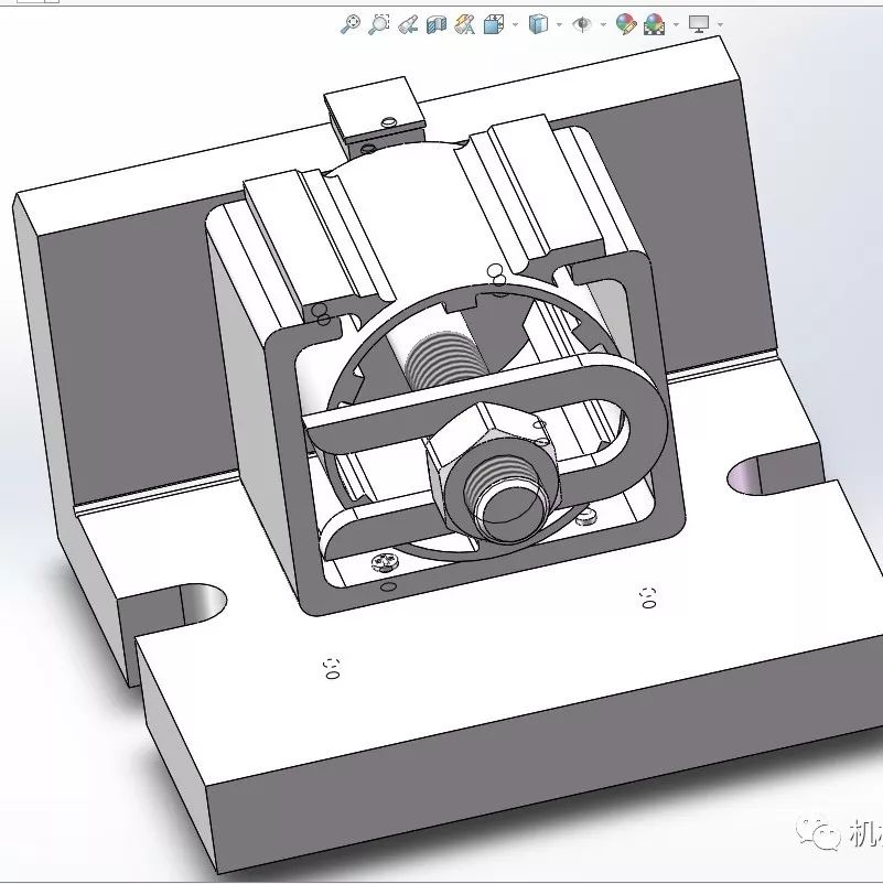 【工程机械】微电机壳铣平面夹具3D模型图纸 Solidworks设计