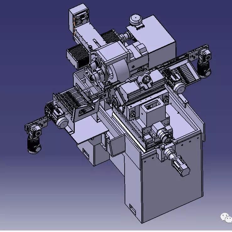 【非标数模】无心磨削自动给料机3D模型图纸 STP格式