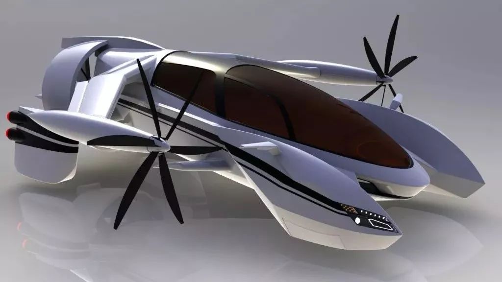 【飞行模型】TF-X飞行概念车图纸 Terrafugia公司 SolidWorks设计