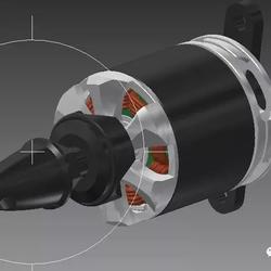 【发动机电机】Tiger Motor MT2216 多旋翼外转子无刷电机3D图纸