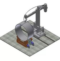 【工程机械】大直径圆柱形薄壁件焊接夹具3D模型图纸 STP格式