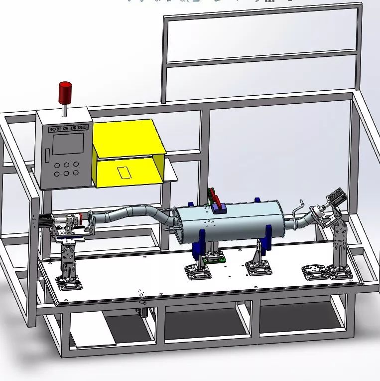 【工程机械】汽车生产线夹具3D模型图纸 Solidworks设计