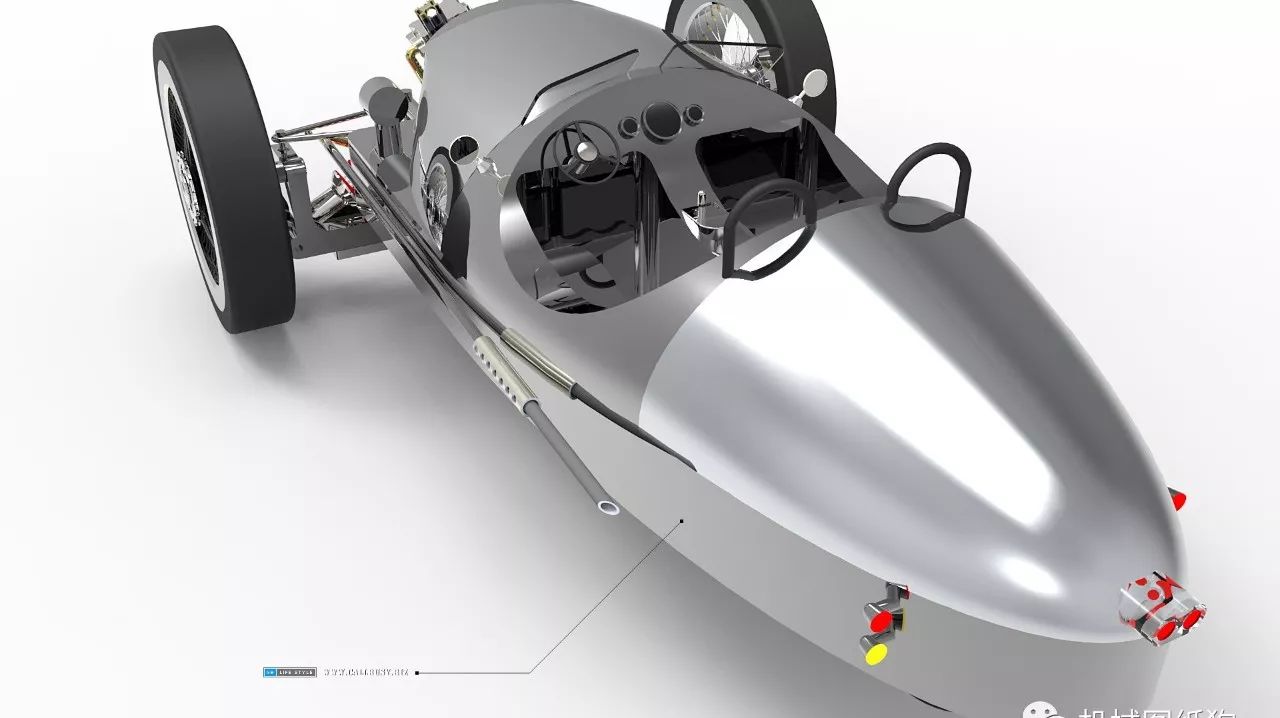 【汽车轿车】复古造型汽车3D模型图纸 Solidworks设计