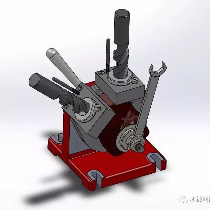 【工程机械】单杆双作用活塞式油缸夹具3D模型图纸 Solidworks设计