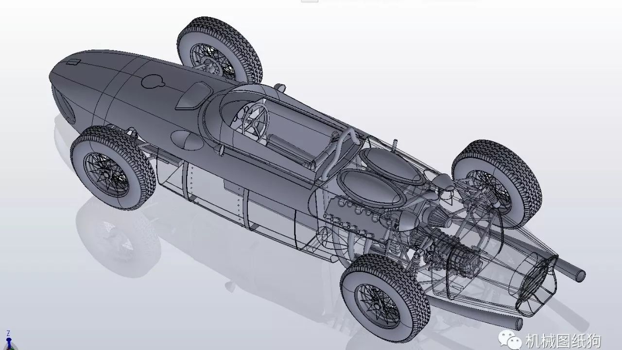 【汽车轿车】德国法拉利迪诺合金汽车模型3D图纸 Solidworks设计