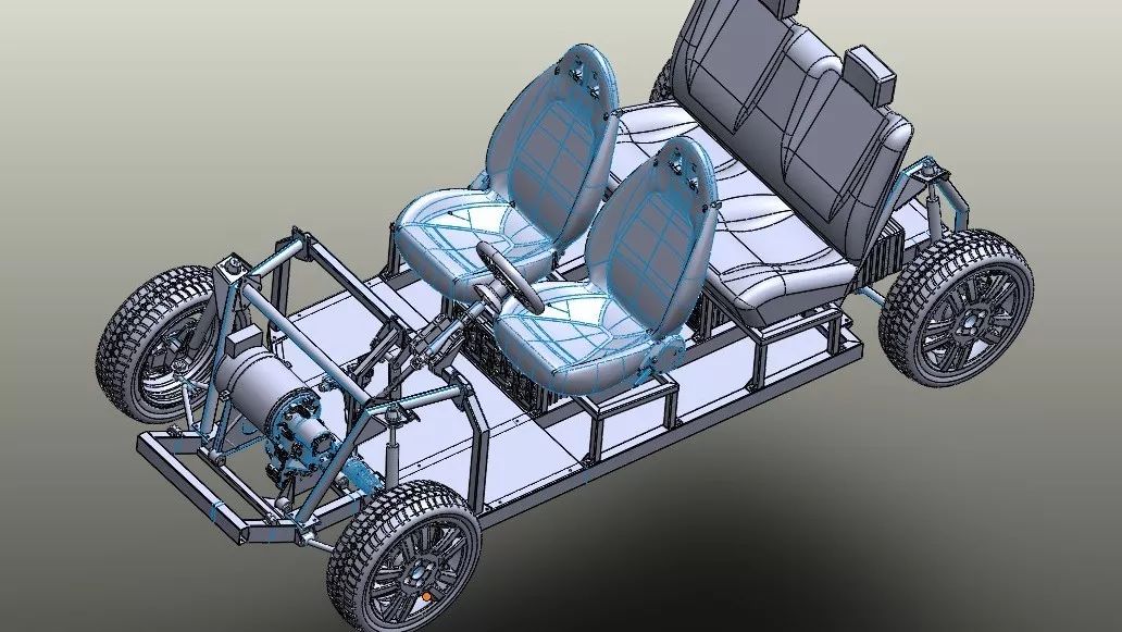 【汽车轿车】Tabby EVO四座版电动汽车模型开源3D图纸 Solidworks设计 附STP