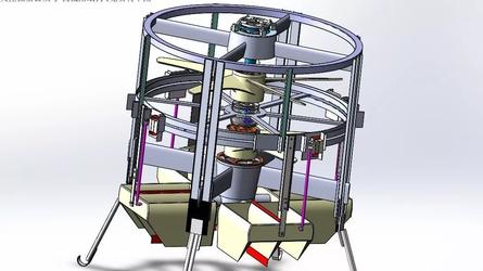 【飞行模型】垂直起降无人机3D模型图纸 Solidworks设计