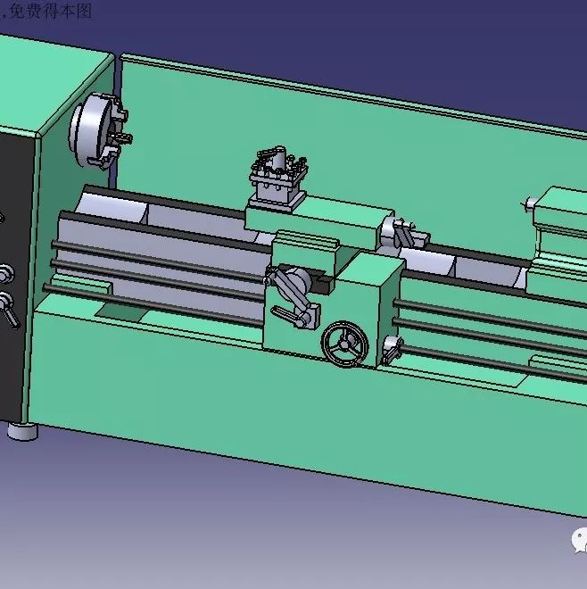 【工程机械】Torno车床3D模型图纸 IGS格式