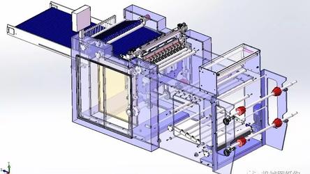 【非标数模】自动化侧焊接制袋机3D模型图纸 Solidworks设计