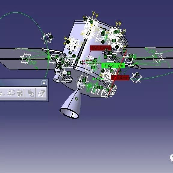 【飞行模型】金星探测器模型3D图纸 CATIA设计 行星探测卫星模型建模