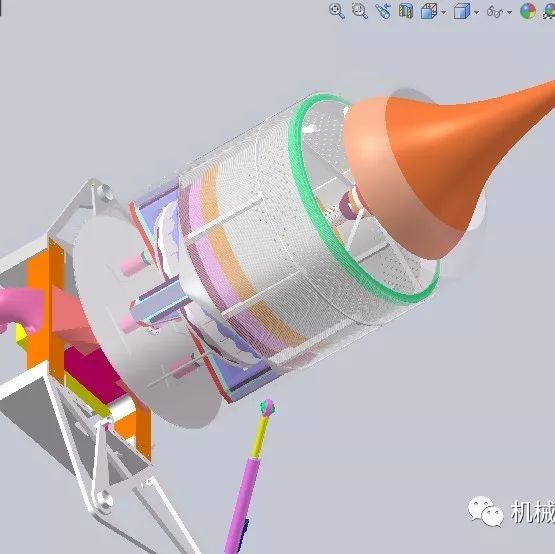 【飞行模型】225000 lbs火箭推进器3D图纸 stp格式