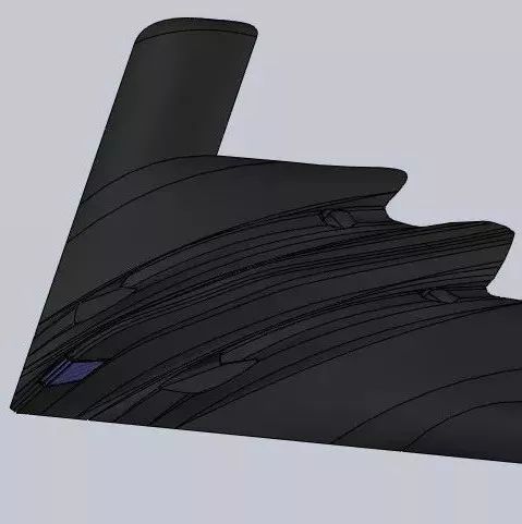 【飞行模型】Northrop B2轰炸机模型3D图纸 SolidWorks设计