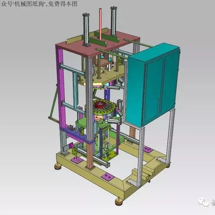 【非标数模】烫金机设备3D模型图纸 UG设计