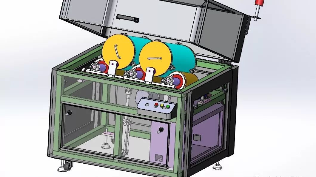 【非标数模】全自动搅拌机3D模型图纸 Solidworks设计