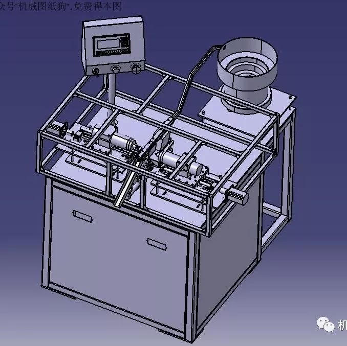 【非标数模】高速自动耳机打孔机3D模型图纸 STEP格式