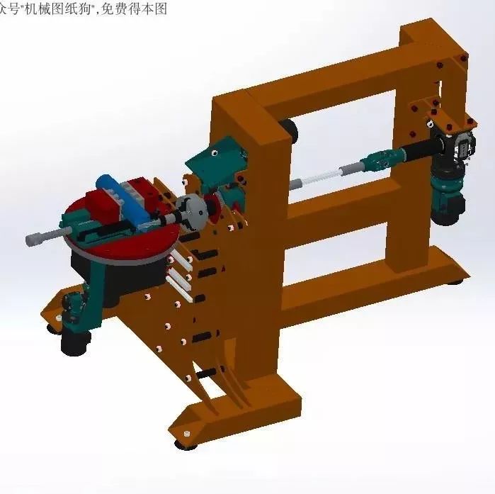 【工程机械】数控开槽机结构3D模型图纸 Solidworks设计