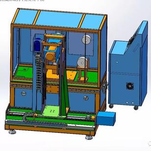 【非标数模】曲面拉丝机3D模型图纸 Solidworks设计