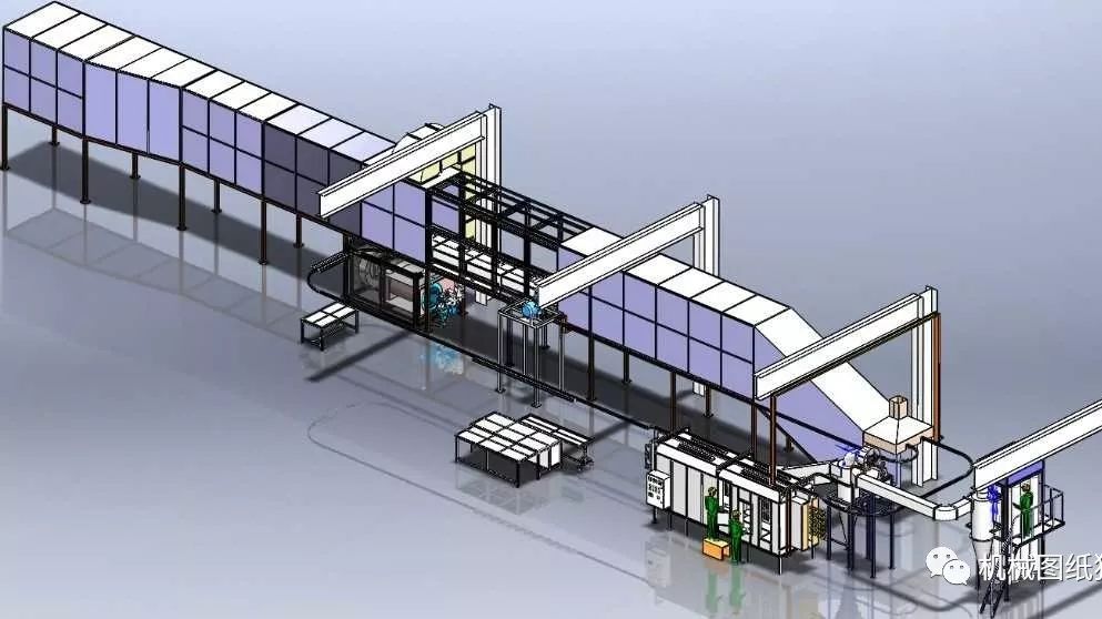 【非标数模】粉末喷涂机3D模型图纸 UG设计