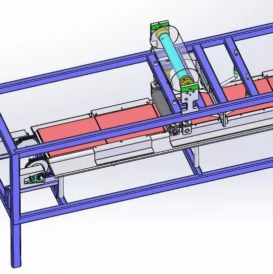 【非标数模】覆膜机3D模型图纸 Solidworks设计