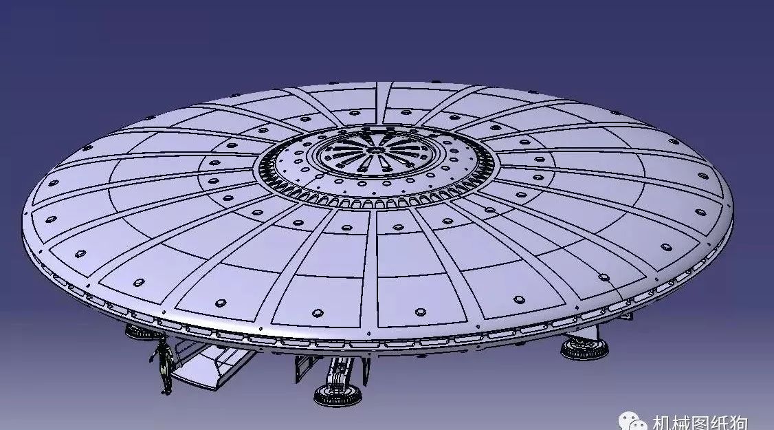 【飞行模型】UFO模型mk2三维建模图纸 STEP格式