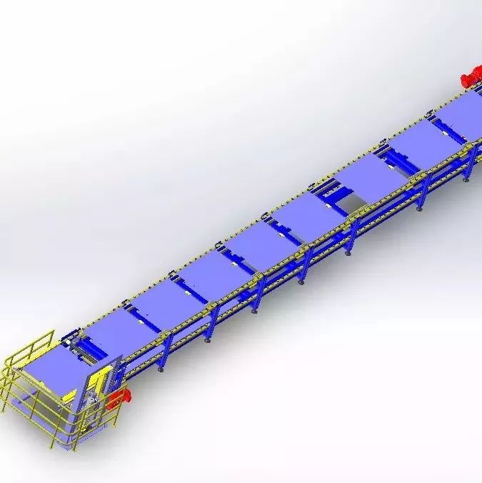 【非标数模】积放链输送线模型3D图纸 x_t格式