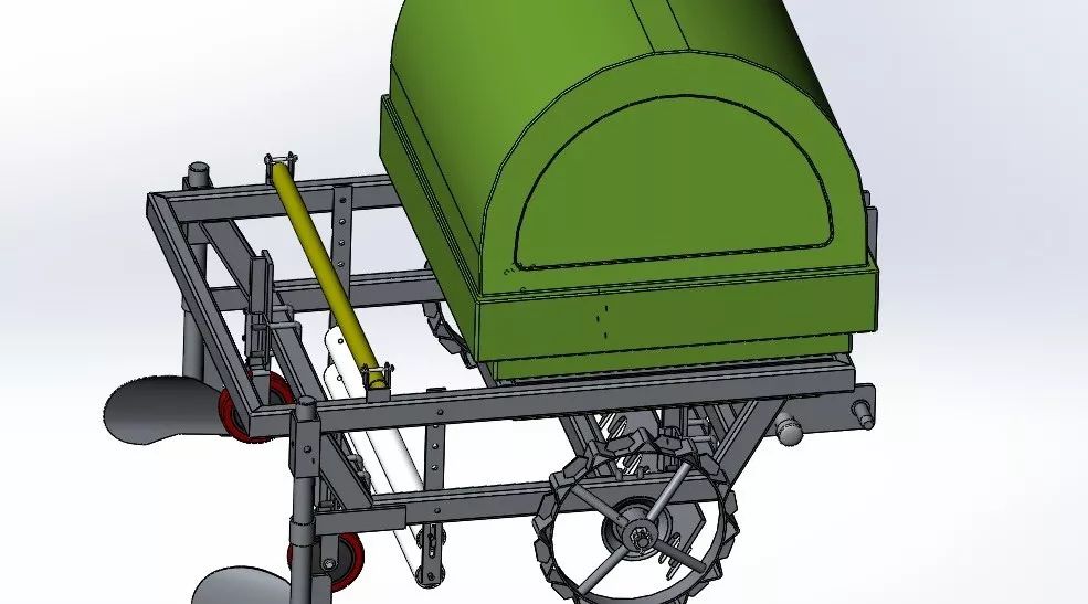 【农业机械】灌水覆膜机3D模型图纸 Solidworks设计