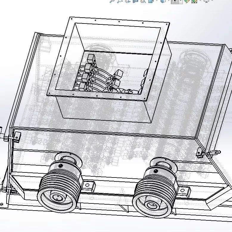 【非标数模】锤式破碎机3D模型图纸 Solidworks设计
