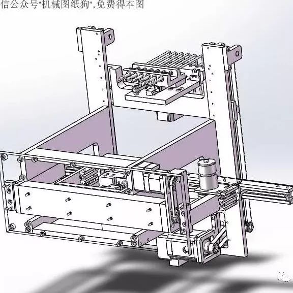 【非标数模】同步轮皮带传动夹具定位设备3D模型图纸 Solidworks设计