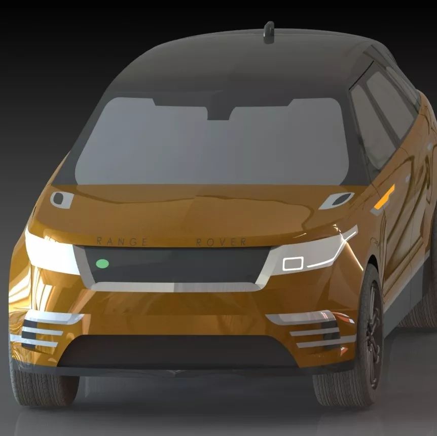 【汽车轿车】简易Range Rover Velar轿车外壳模型3D图纸 Solidworks设计