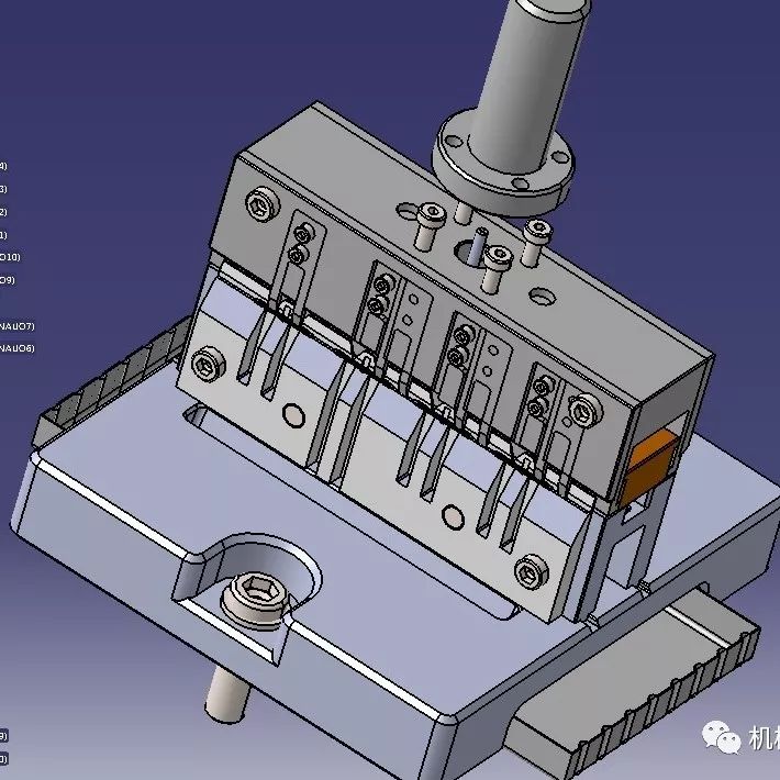 【工程机械】软塑产品水口冲切模具3D模型 STEP格式