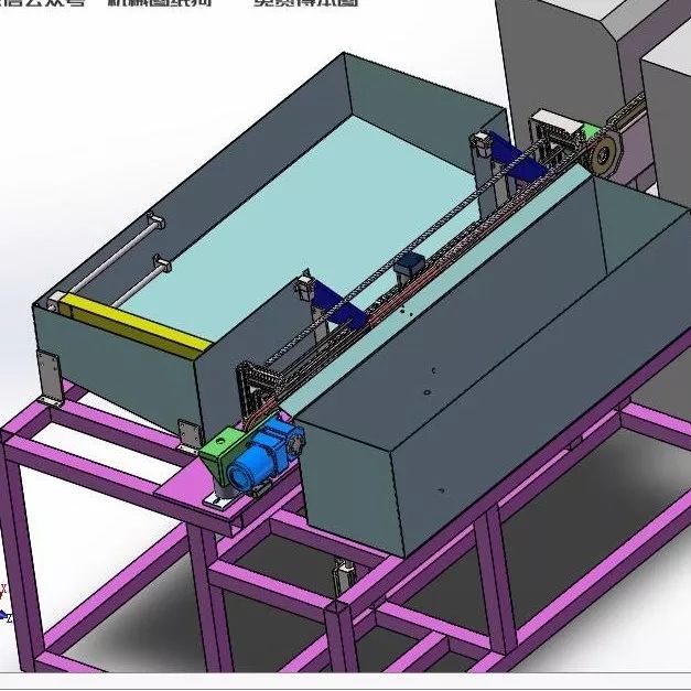 【非标数模】研磨自动上下料3D图纸 Solidworks设计