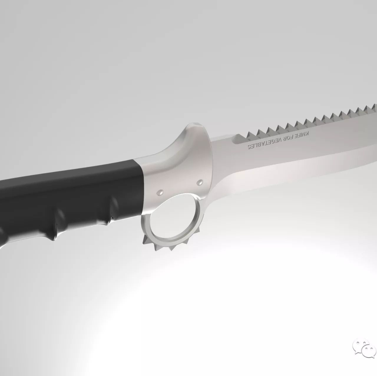 【武器模型】蔬菜切削刀模型3D图纸 STEP格式