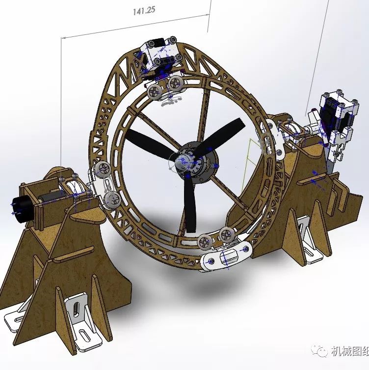 【工程机械】中环扭矩试验台3D模型图纸 Solidworks设计