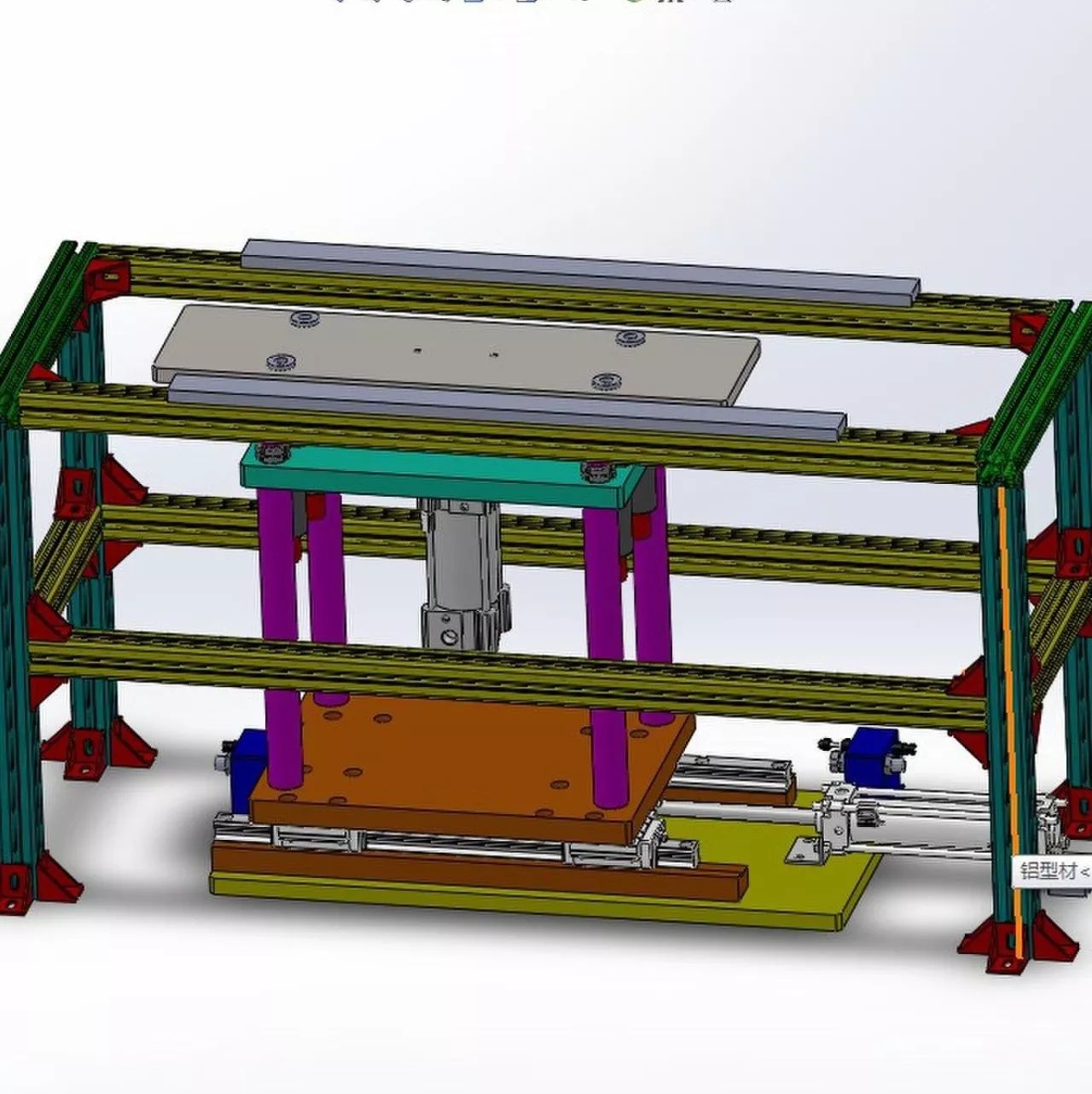【非标数模】自动移动架3D模型 Solidworks设计